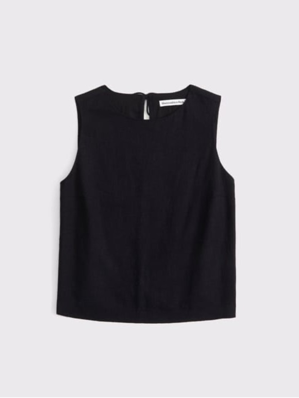 Abercrombie & Fitch Black Linen Tank Top